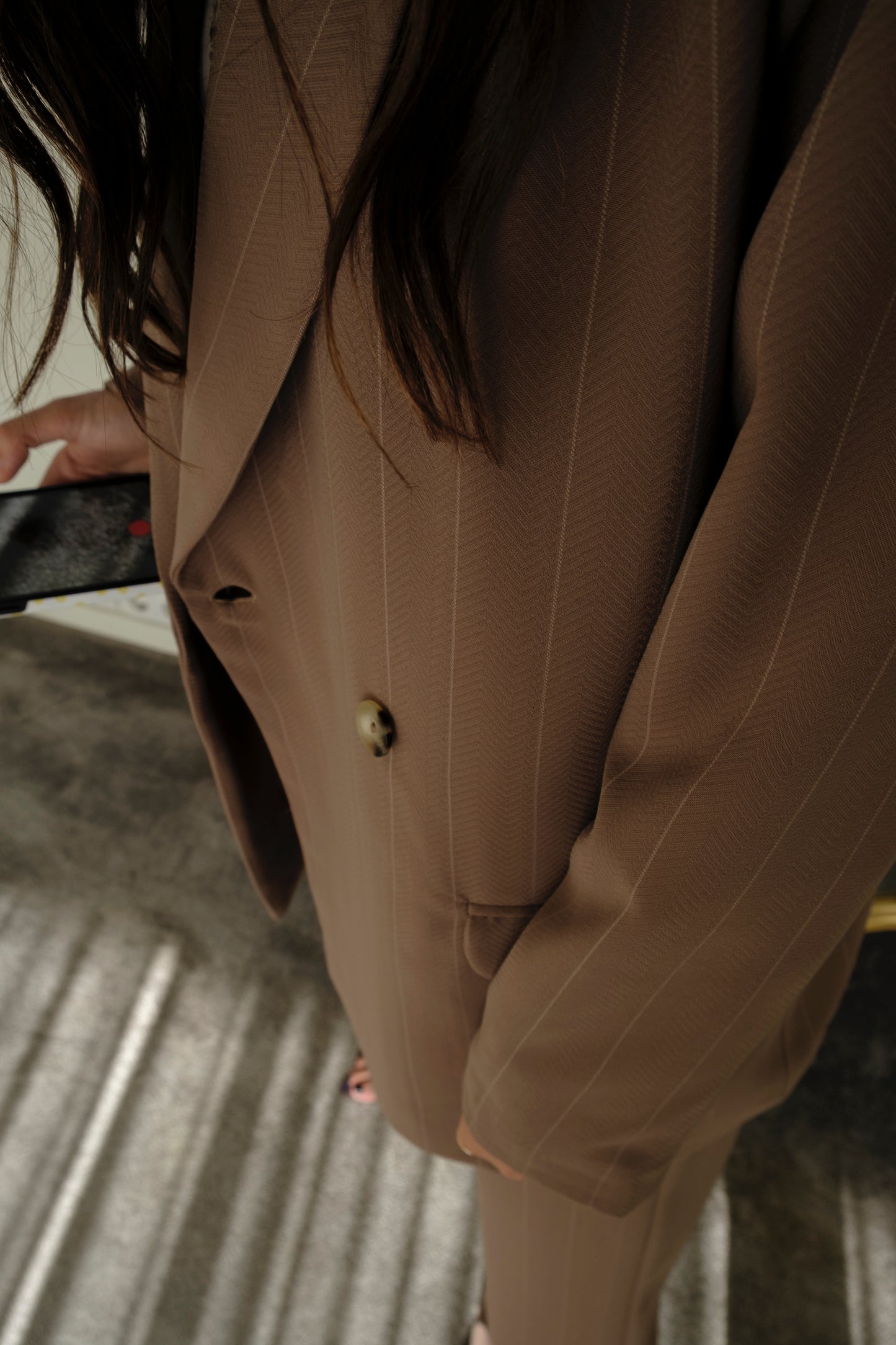 Blazer Rita- chalk stripe