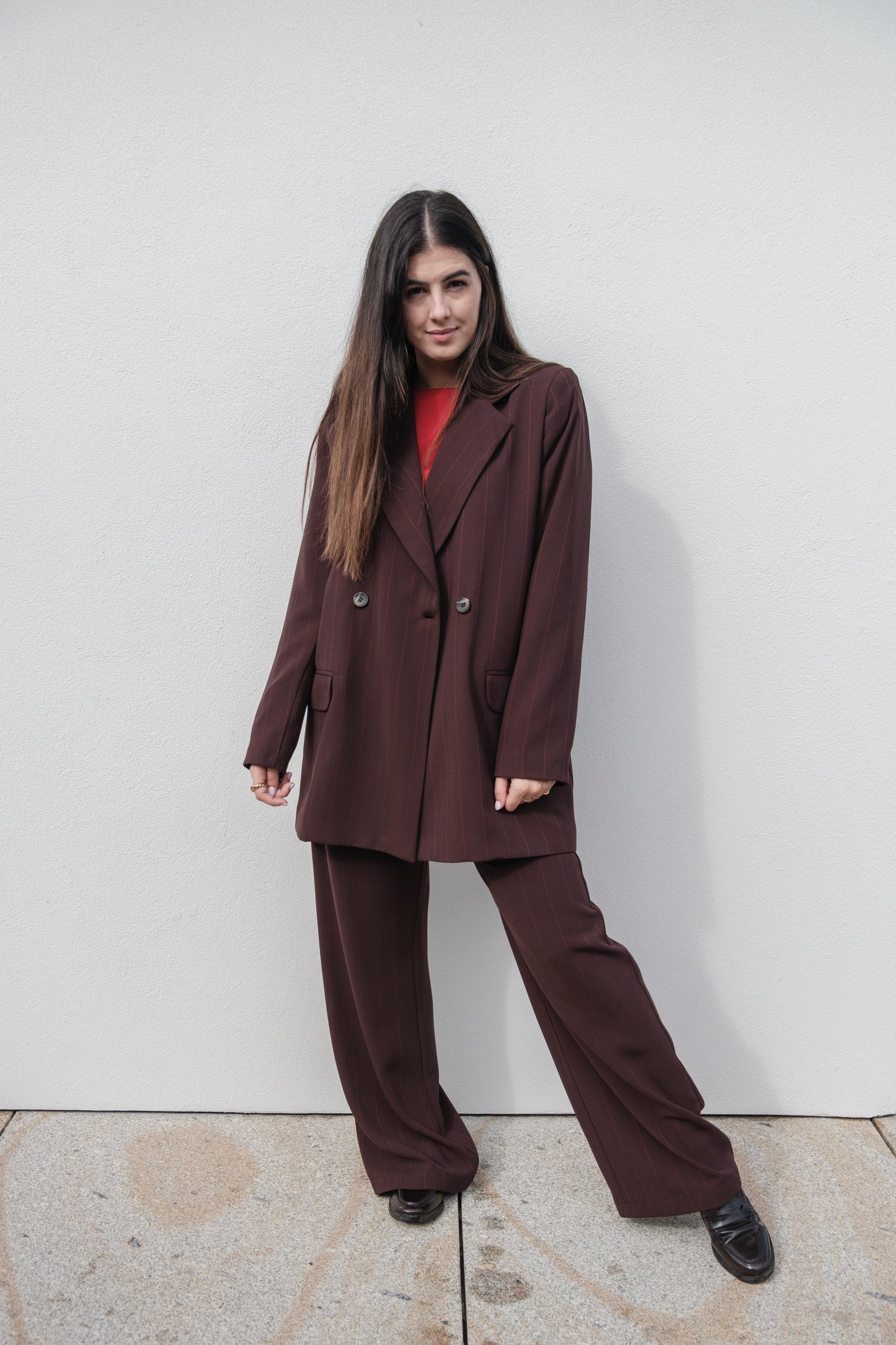 Blazer Rita- chalk stripe