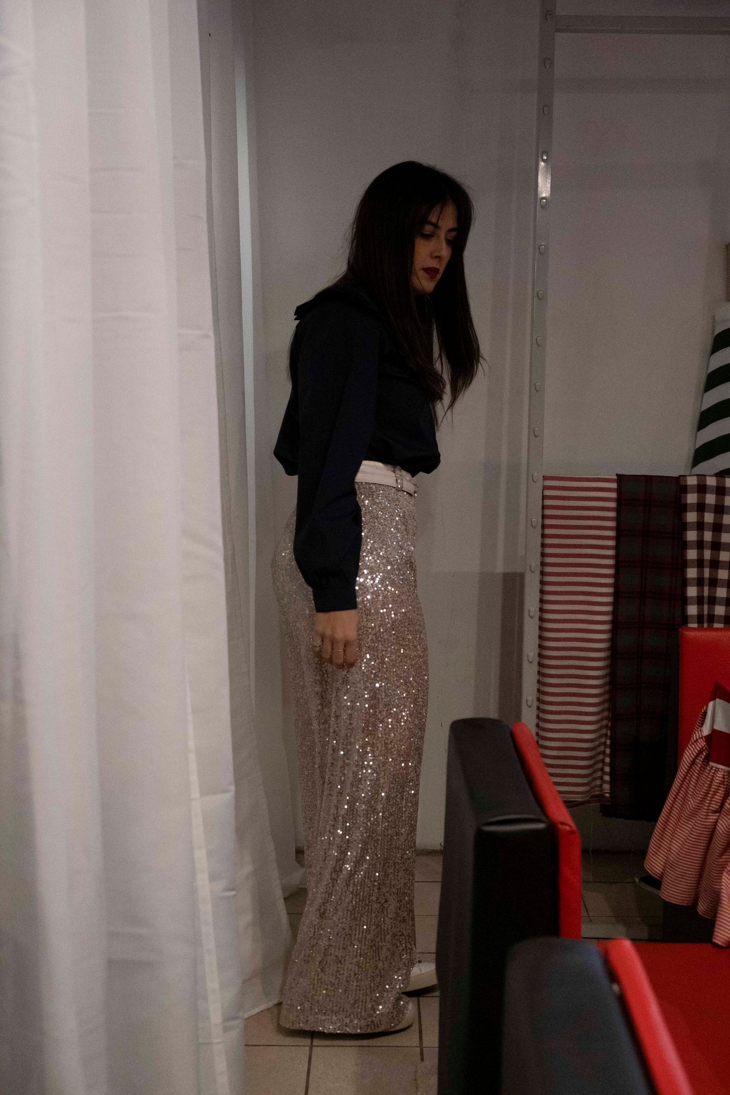 Calças de lantejoulas