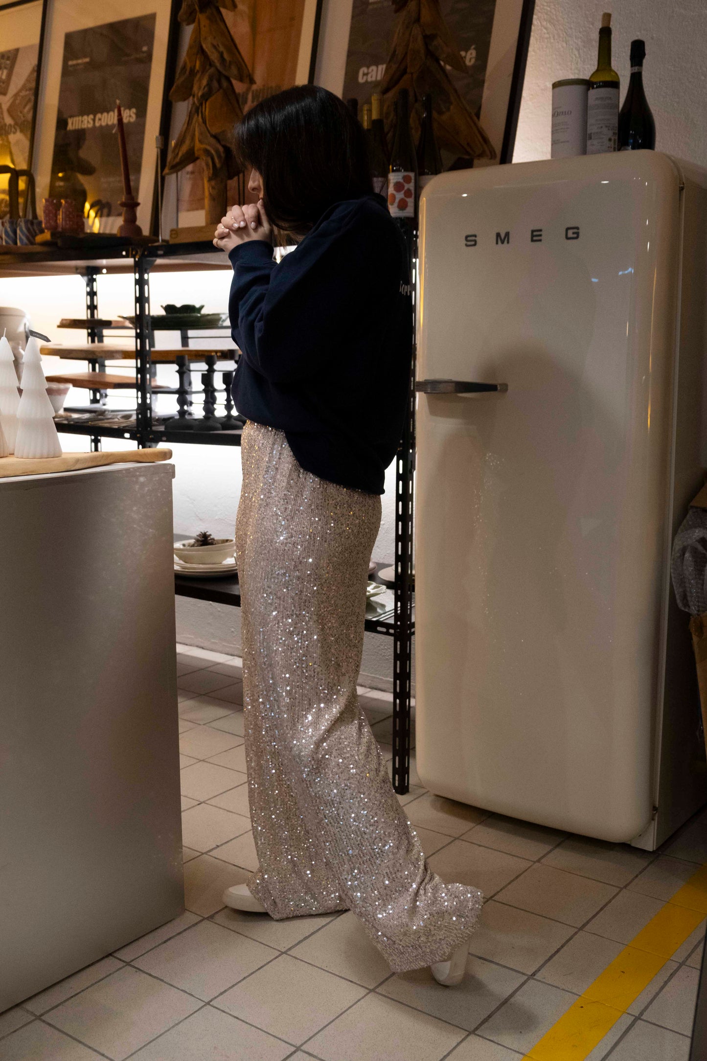 Calças de lantejoulas