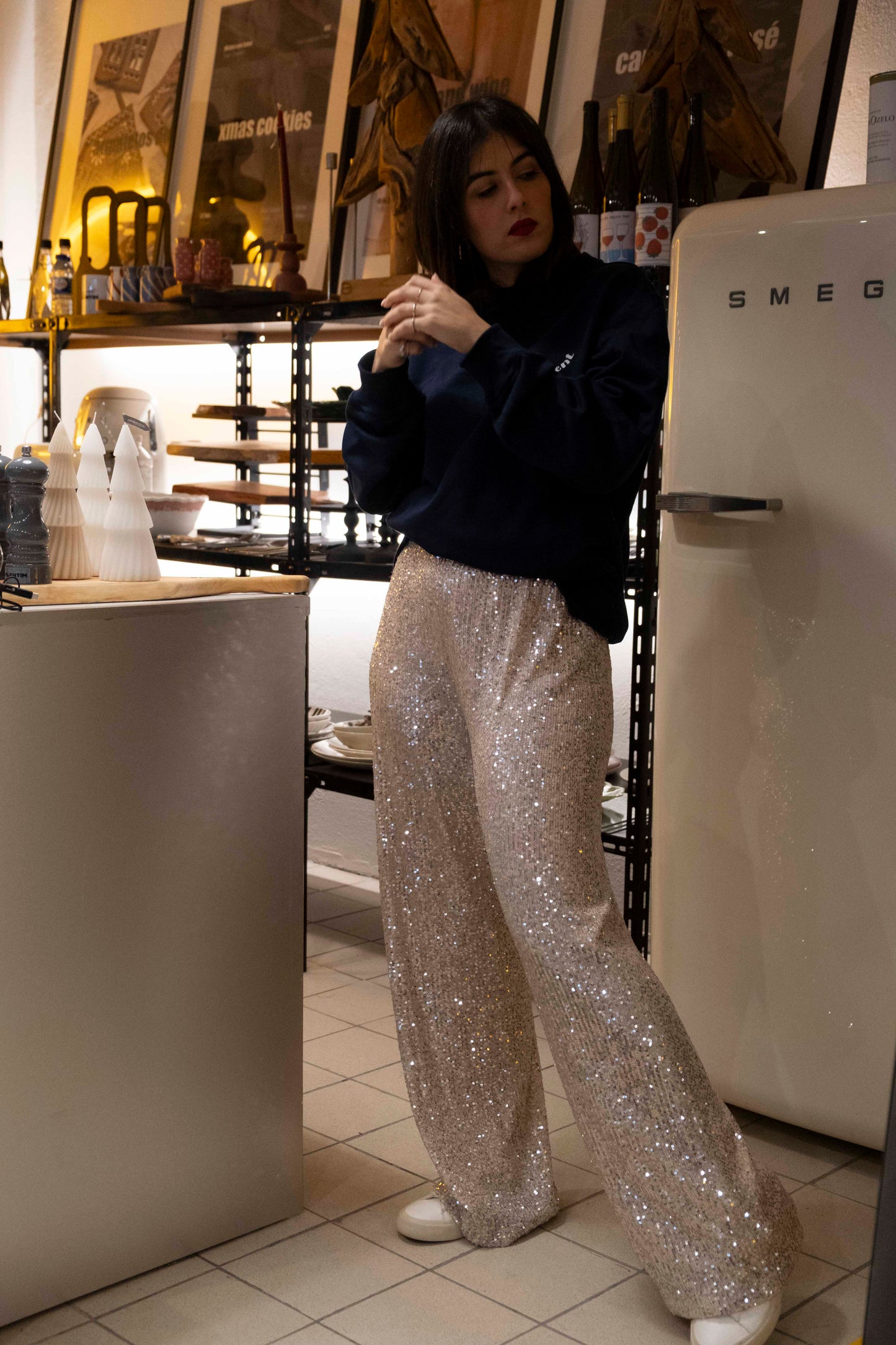 Calças de lantejoulas