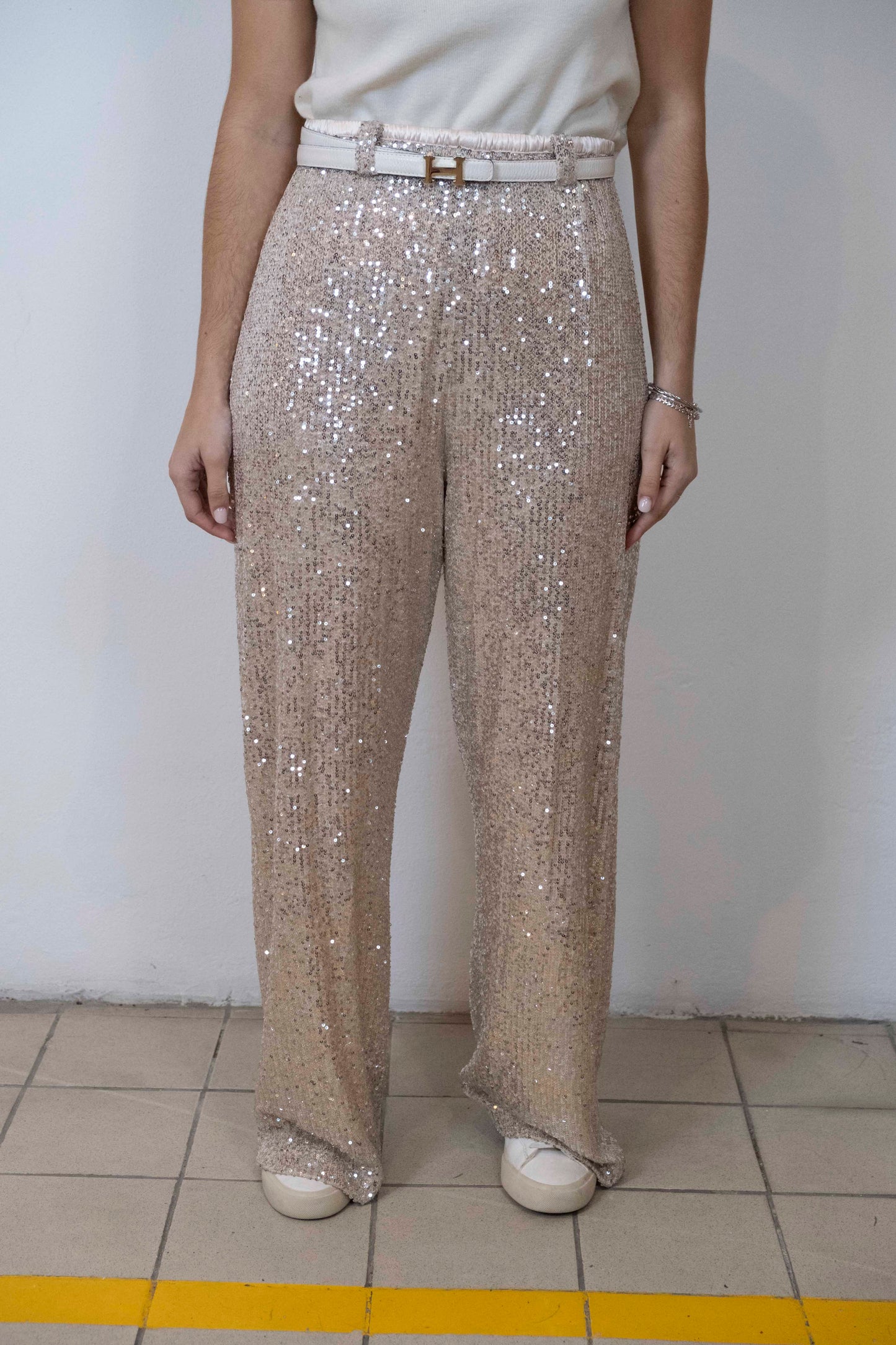 Calças de lantejoulas