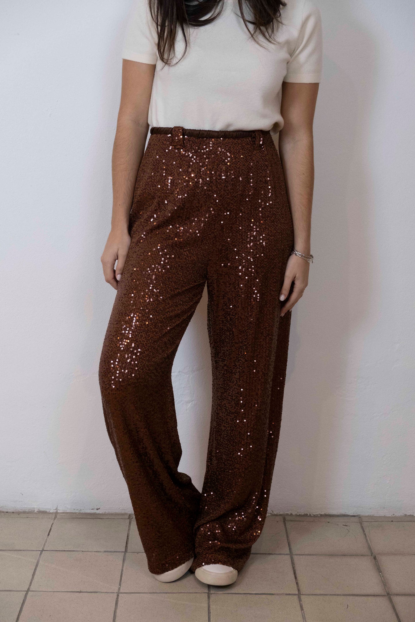 Calças de lantejoulas