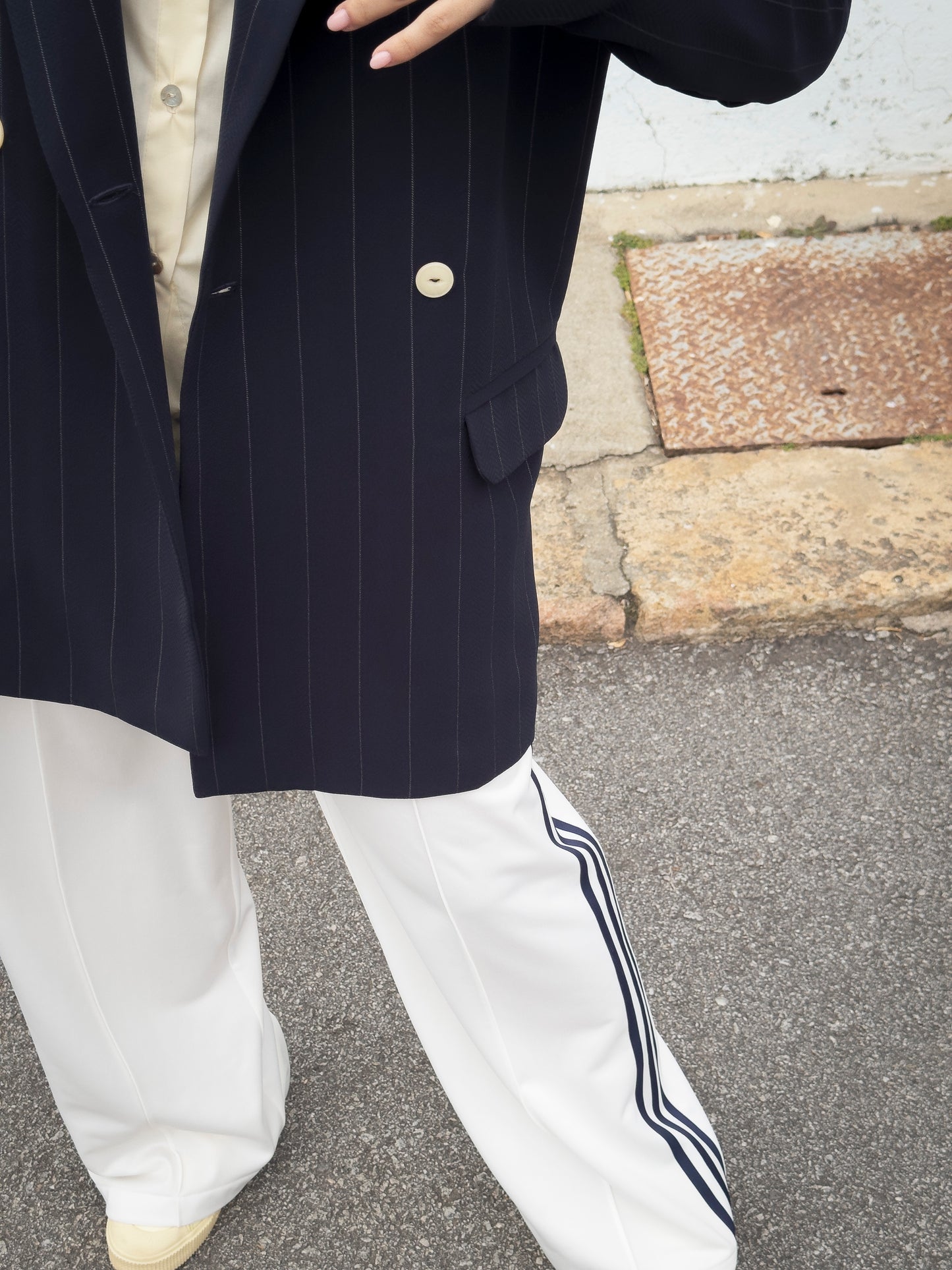 Blazer Rita- chalk stripe